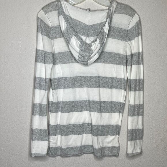 Michael Stars Striped Hoodie Sweater - Picture 3 of 8